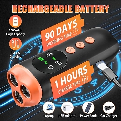 Dispositivo antiabbaio 4 in 1 per cani con pannello di visualizzazione, dispositivo antiabbaio ricaricabile di tipo C da 2500 mAh, dispositivo di addestramento a ultrasuoni per cani, raggio di del 2026 a $77.99 –P5