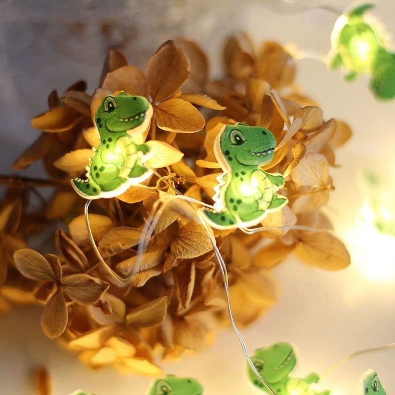 Luci a stringa a LED in filo di rame, ghirlanda a forma di dinosauro, 2 m, 20 LED, alimentate a batteria, per Natale, matrimonio, compleanno, festa, vacanza, decorazione per cameretta dei bambini, del 2026 a $14.49 –P5