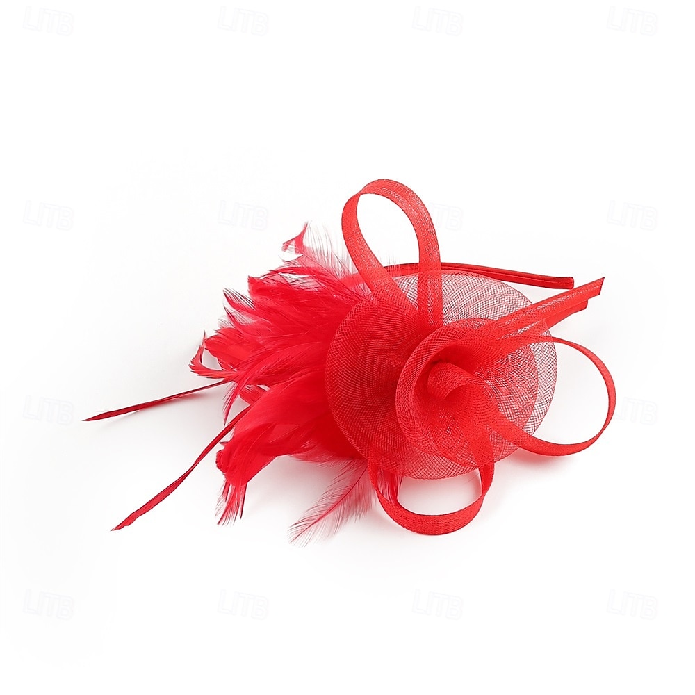 Fascinators Feathers Fedora Hat Wedding Tea Party Horse Race Cocktail Elegant Vintage With Feather Headpiece Headwear 2026 - $16.49 –P10