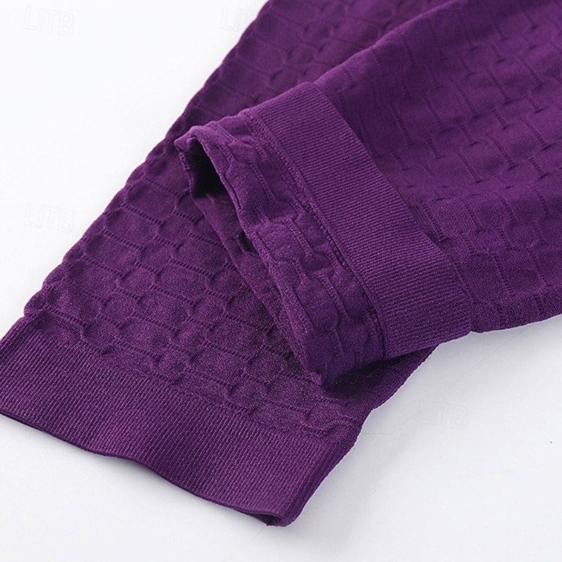 Damskie Legginsy capri Legginsy do jogi Podnoszenie pośladków Wyszczuplenie brzucha Wysoka talia Siłownia Trening Bieganie Doły Jednokolorowe Czarny Niebieski Fioletowy Sport Odzież sportowa 2026 - $12.99 –P10