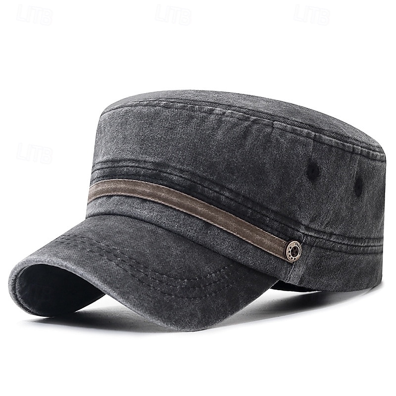 Pánské PLacatá čepice Kšiltovka Sluneční klobouk Trucker Hat Černá Námořnická modř Bavlna Módní Na běžné nošení ulice Denní Bez vzoru Nastavitelná Proti sluci Prodyšné 2026 - $8.49 –P2