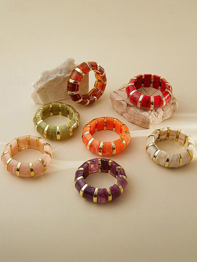 Dame Armbånd Akryl Legering Bohemsk Fritid Valentinsdag 2026 - $11.99 –P7