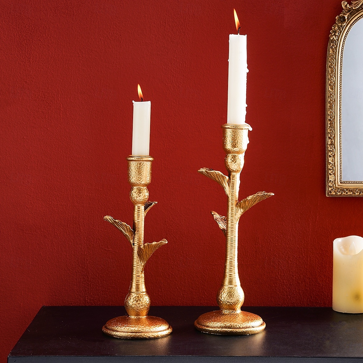 1pc européen rétro résine cocotier en forme de décoration de la maison chandelier décoration de bureau à domicile et embellissement chandelier ornement adapté à la décoration de bureau dans les de 2025 ? $14.49 –P6