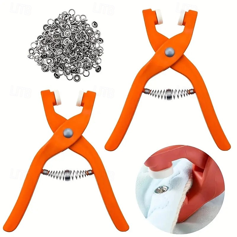 50/100/150/200 darabos gyorsgomb készlet kézi szorító - stabil rozsdamentes acél készlet ruhákhoz, sapkákhoz és táskákhoz - tartalmazza a szerelési szerszámokat kézi szerszámok gyorsgomb készlet 2026 - $16.99 –P9