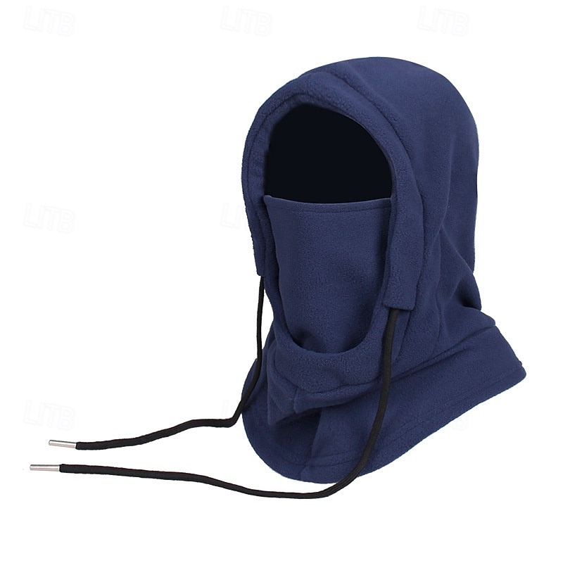 Bărbați Unisex Balaclava Ski Pălărie Balaclava Cagulă din fleece Pălării de iarnă Căciuli  Negru Roz Îmbujorat Poliester Cordon Lână  Casual Comfortabil În aer liber Purtare Zilnică Culoare solid 2026 - $9.99 –P4