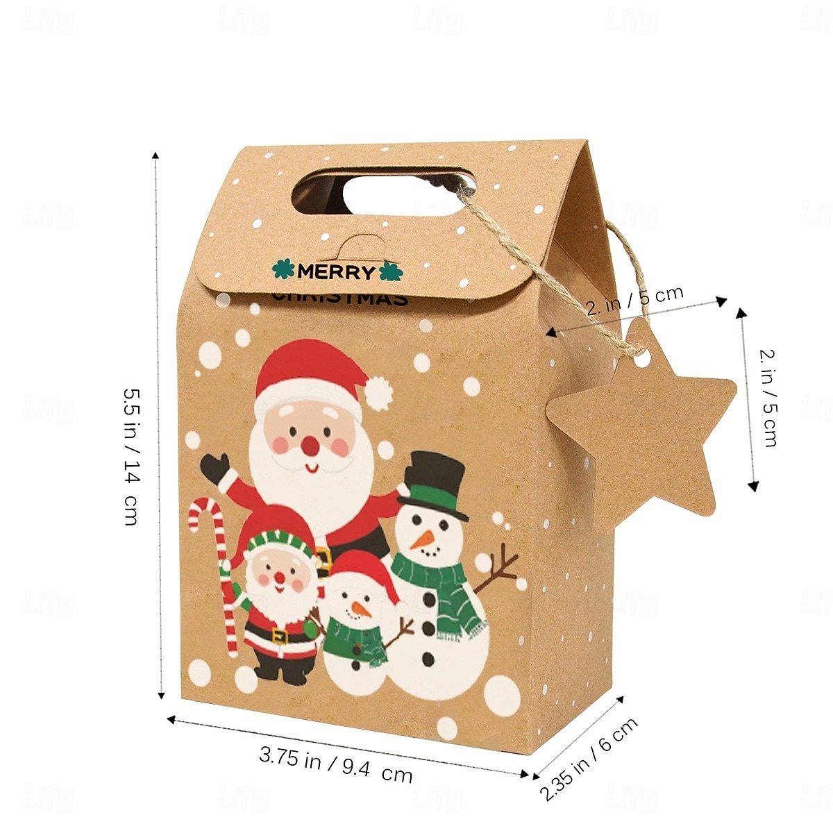 24 коробки для рождественских угощений, конфеты, пряничный домик, мини-коробка для рождественской вечеринки, небольшой картонный подарочный контейнер для рождественских угощений, печенья, сладостей, 2025 - $18.99 –P4
