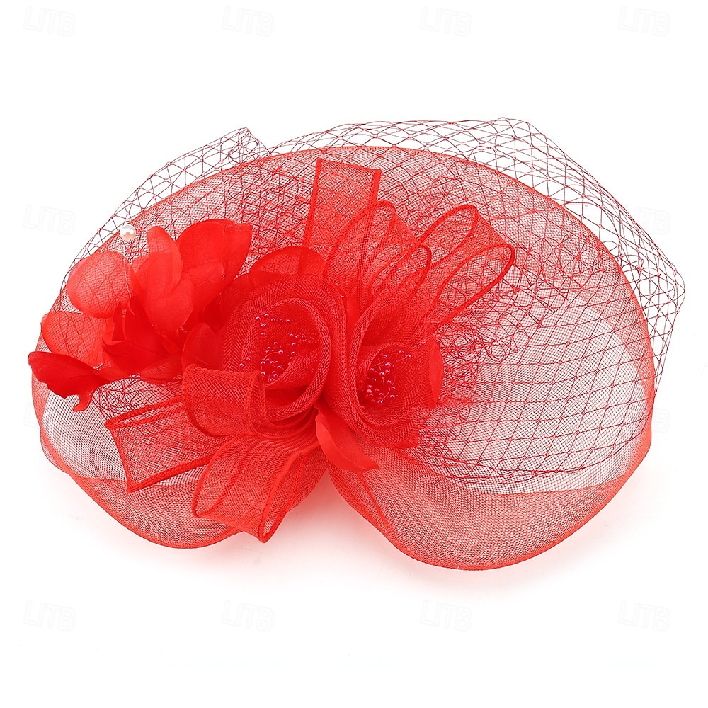 Palarioare Tul Pană Pălărie Nuntă Petrecere ceai Cursă de cai cocktail Elegant Epocă Cu Pene Diadema Articole Pentru Cap 2025 - $14.99 –P6