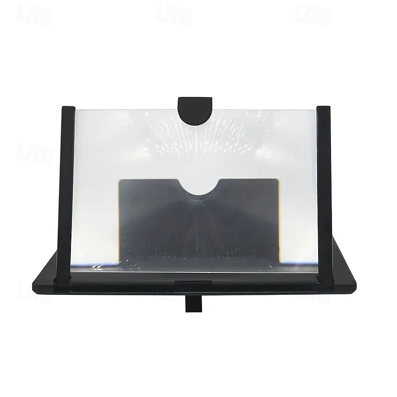 10/12-дюймовый изогнутый 3D-увеличитель для экрана телефона со складной подставкой — портативный многофункциональный объектив для фильмов и игр &видеозвонки, совместимые со всеми смартфонами 2025 - $7.99 –P16