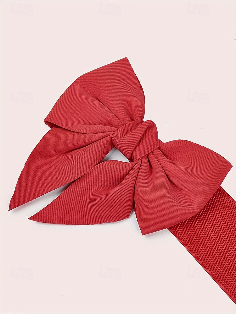 Ceinture élastique à nœud pour femme, élégante et confortable pour les robes, accessoire de Noël parfait en plusieurs couleurs de 2026 ? $11.99 –P7