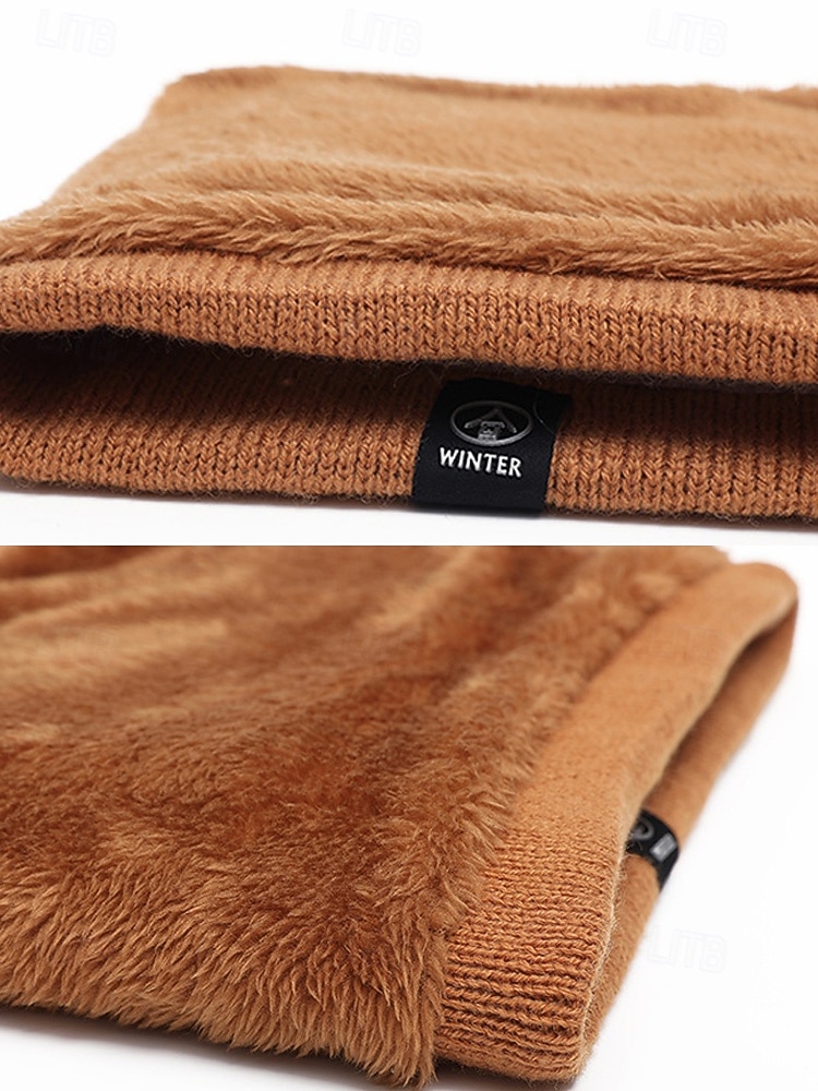 Herren-Winter-Halswärmer, Halstuch, Fleece-gefütterter Thermo-Schlauchschal, gemütliches Weihnachtsgeschenk für Outdoor-Sport, Skifahren und den Alltag 2025 - $11.99 –P9
