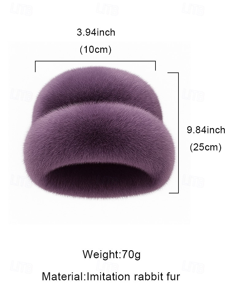 женская новогодняя шапка из искусственного меха с отделкой в виде цветка-самоцвета, мягкая плюшевая отделка в нескольких цветах для зимних праздников 2026 - $11.99 –P11
