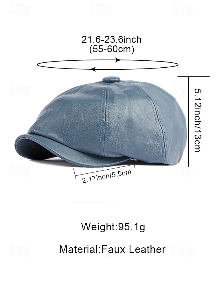 2026年 メンズクリスマスフェイクレザーキャップ - スタイリッシュなレッド、ブラウン、ブラック、グレーのフラットキャップ - メンズ用の暖かい冬用帽子 - クリスマスのお祝いにぴったりのトレンディなホリデーアクセサリー  コレクション – $14.99 –P10