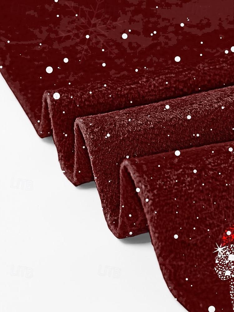 Écharpe de Noël pour femme, châle d'hiver doux avec imprimé bonnet de Père Noël, écharpe de cou confortable pour les fêtes et cadeaux festifs, plusieurs couleurs de 2025 ? $18.99 –P6