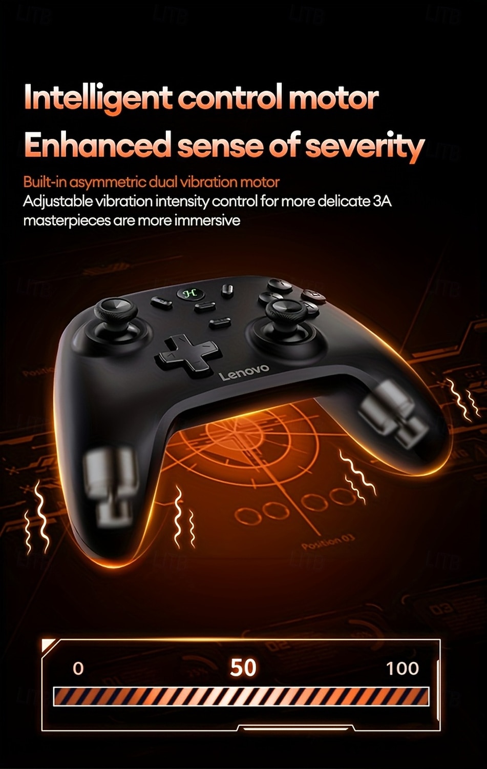 Беспроводной игровой контроллер Lenovo S07 отлично совместим с несколькими платформами, обеспечивает высокоточное управление, портативный, удобный дизайн, стильный внешний вид, подходит для игр на ПК, 2026 - $43.99 –P7