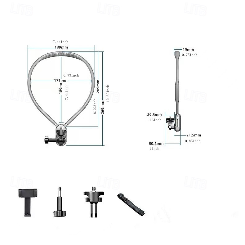 Neck-hanging phone mount for first-person perspective shooting chest-mounted stabilizer for outdoor sports filming anti-shake accessory 2026 - $25.99 –P2