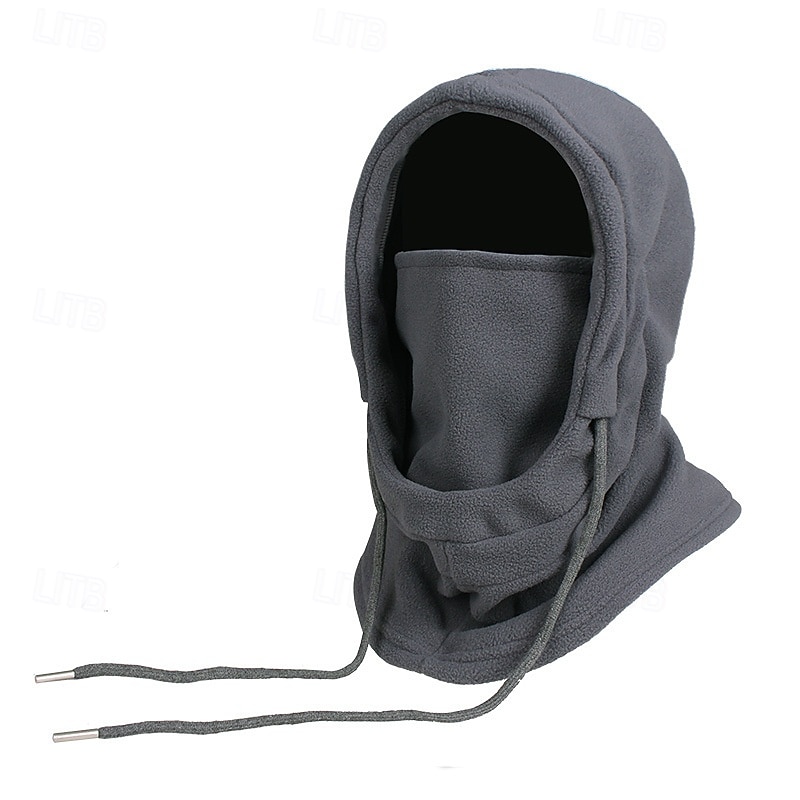Bărbați Unisex Balaclava Ski Pălărie Balaclava Cagulă din fleece Pălării de iarnă Căciuli  Negru Roz Îmbujorat Poliester Cordon Lână  Casual Comfortabil În aer liber Purtare Zilnică Culoare solid 2026 - $9.99 –P2
