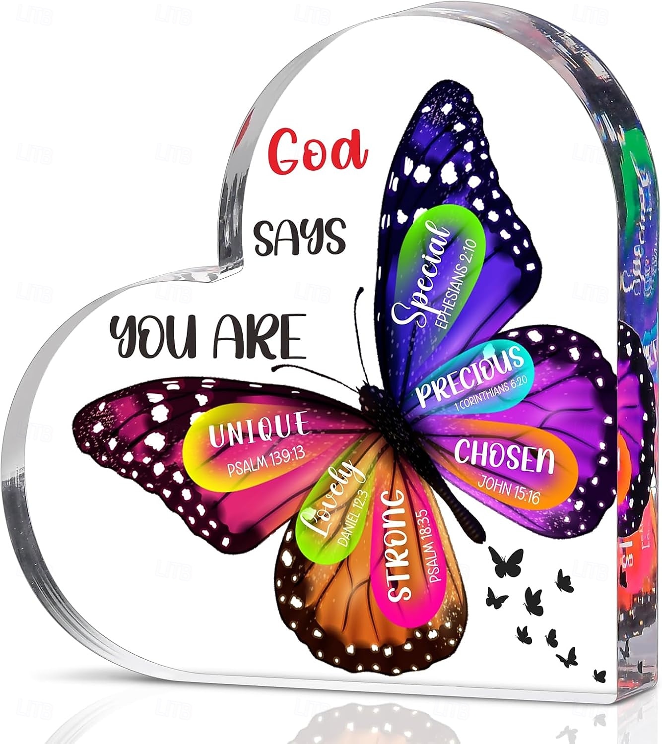 Christian Gifts for Women Stocking Stuffers for Women Teen Girls - Butterfly Inspirational Religious Gifts for Mom Wife Sister Friends Coworker Female Christmas Birthday Present Home Art Decor Signs 2025 - $9.99 –P1