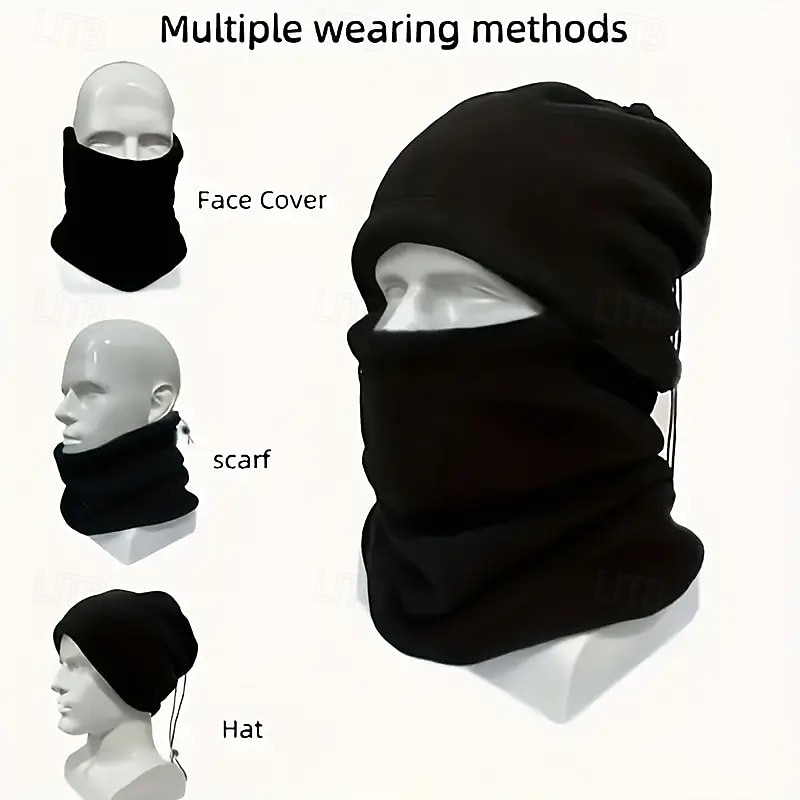 2 зимних теплых гетра для шеи для мужчин – утолщенные, дышащие, с мягкой флисовой подкладкой, ветрозащитные для езды на велосипеде и активного отдыха, универсальные, можно носить как грелку для шеи, 2025 - $12.99 –P7