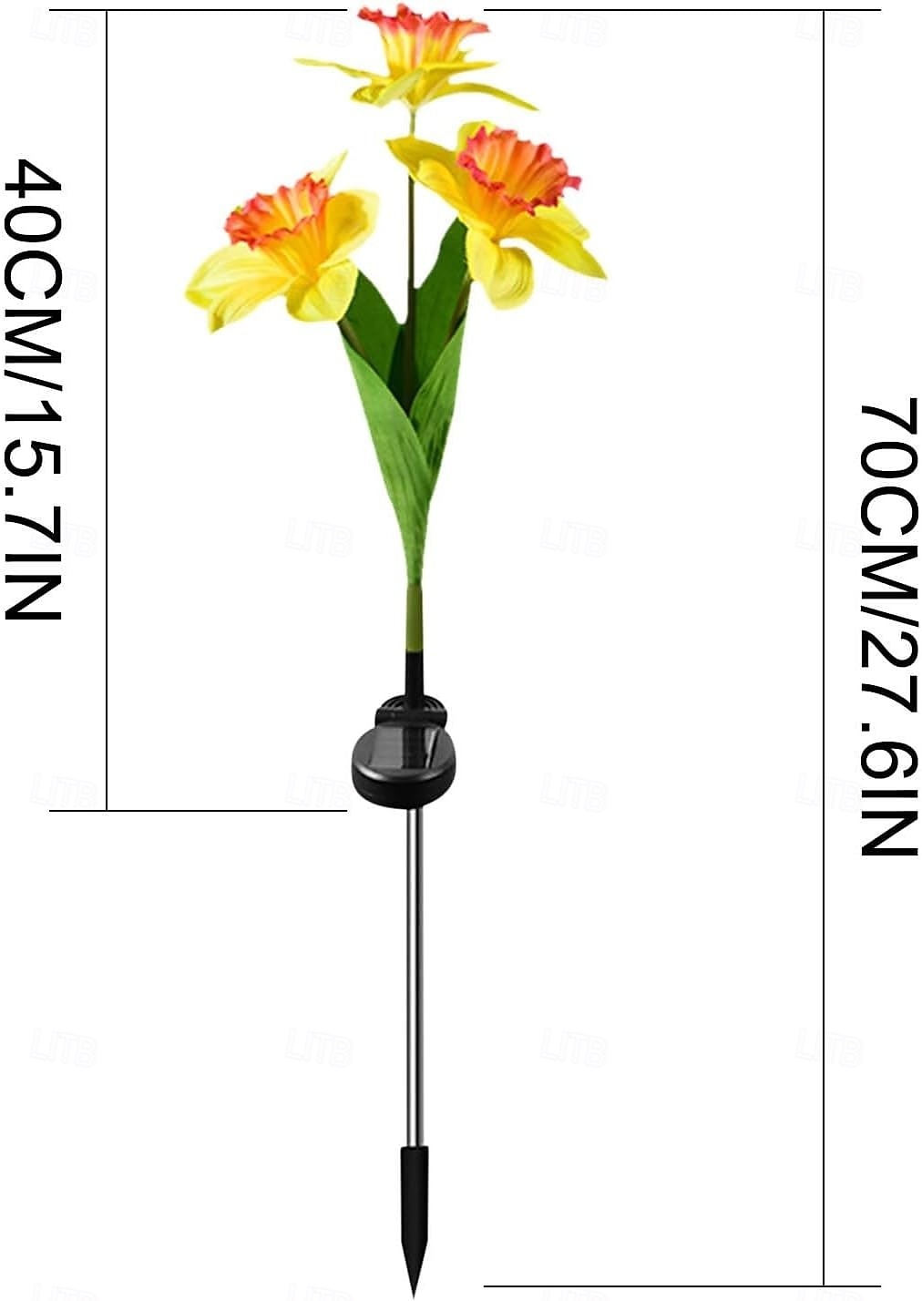 Solar Lights, 3-Head-Daffodil Flower Solar Lights, Landscape Lights, LED Outdoor Solar Powered Garden Lights, Waterproof Flower Lights, Landscape Stake Light for Yard, Pathway, Patio Decor 2026 - $17.99 –P4
