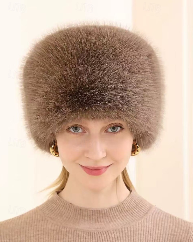 Dámské Teplá zimní čepice Denní Dovolená Pevná barva Polyester Na běžné nošení Zahřívací 1 PC 2025 - $18.99 –P6