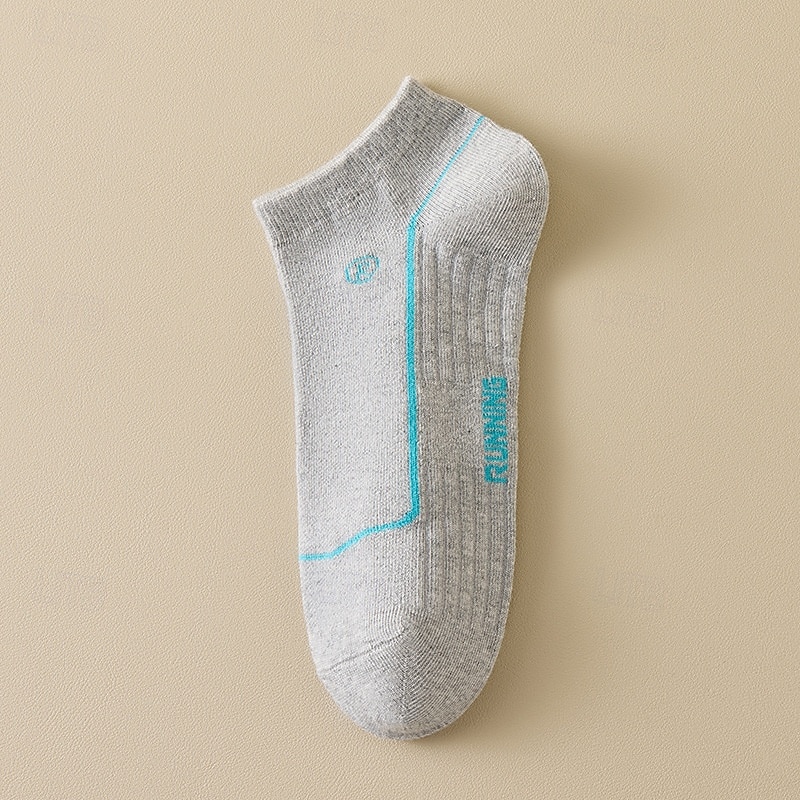 Pánské 5 párů Vícenásobné balení Ponožky Koşu Çorapları Ponožky pro běžné nošení Duhová Barva Slátanina Písmena Dovolená Sporty a outdoor Denní Základní Střední Jaro Podzim Módní Na běžné nošení 2026 - $4.99 –P5