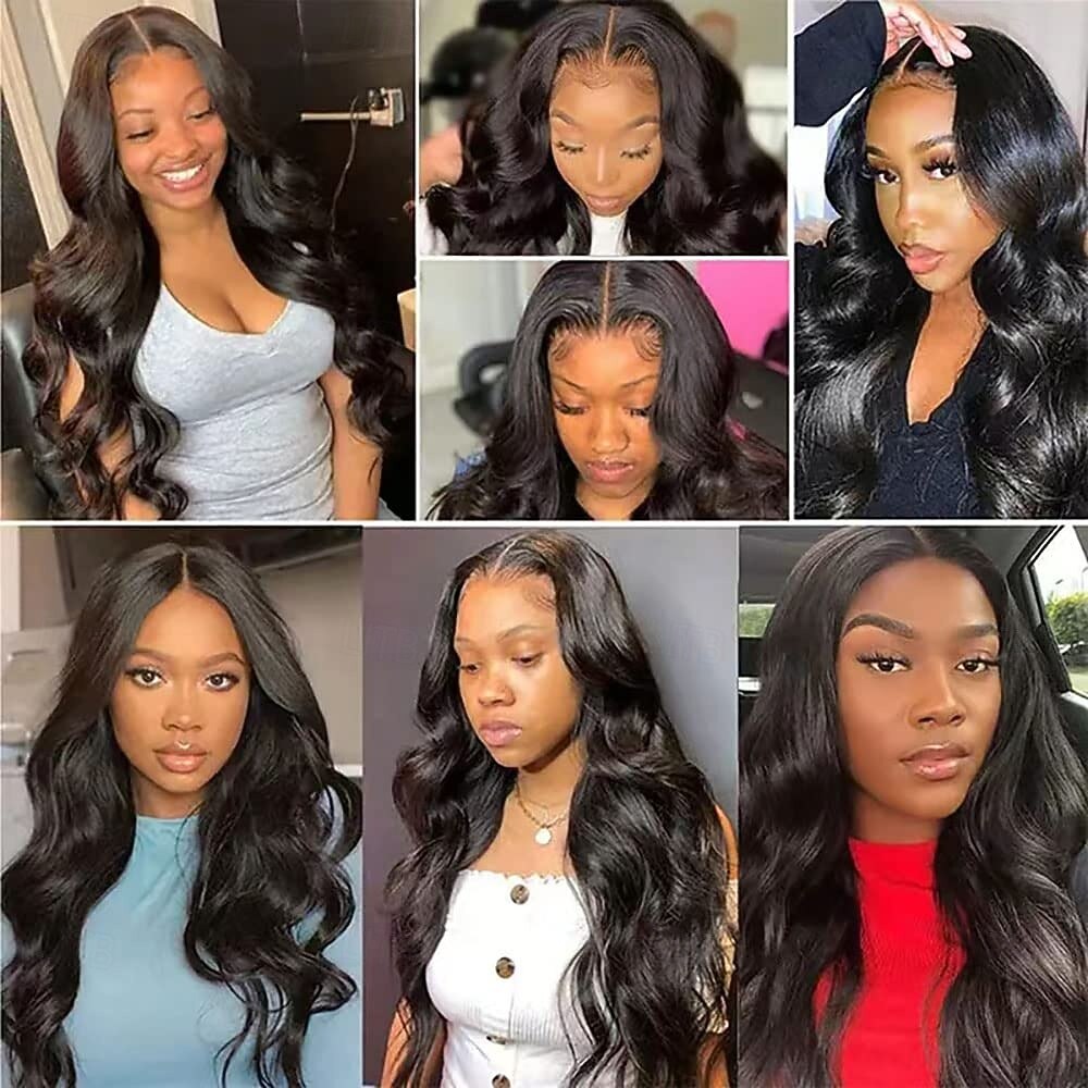 12a pacotes de cabelo humano 8-28 polegadas onda corporal 100% cabelo virgem brasileiro não processado 4 pacotes extensões de cabelo humano trama rápida preto natural de 2026 por $107.99 –P1