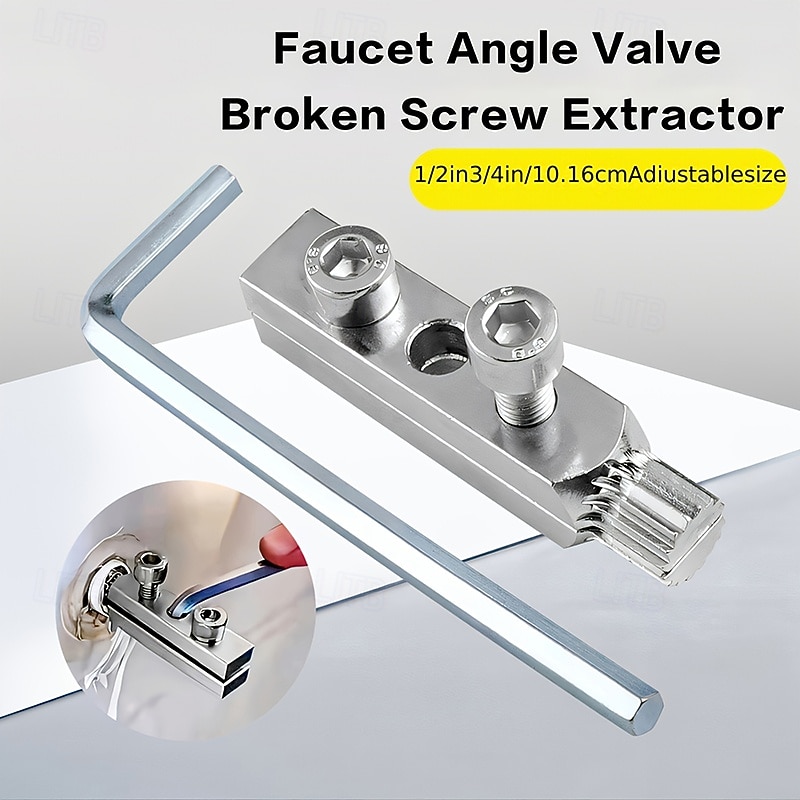Faucet Damage Valve Extractor Tool  1/2-3/4 Inch Adjustable Angle Steel Pipe & Screw Remover Easy Grip Blue Handle Plumber's Essential Maintenance Kit 2026 - $9.99 –P3