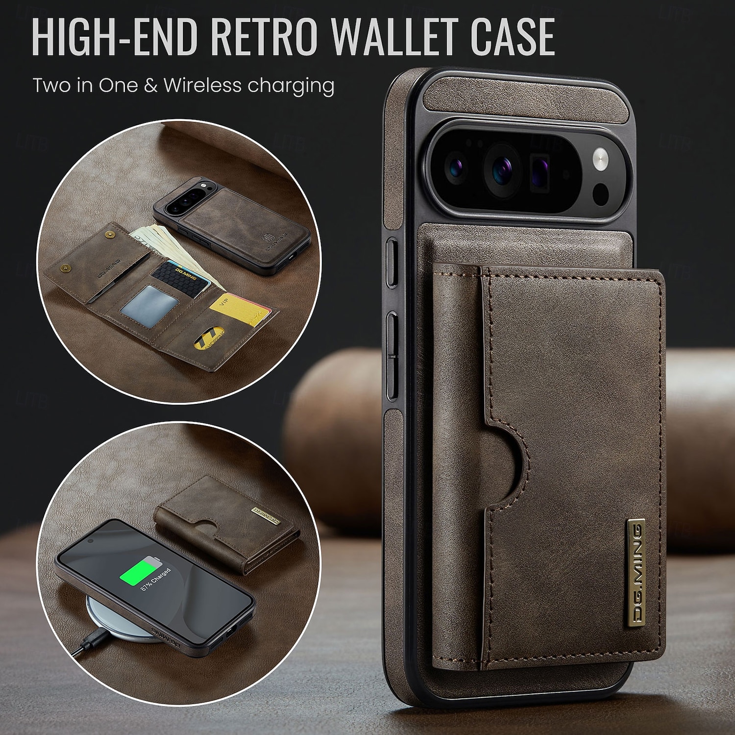 2025年 電話 ケース 用途 グーグル Pixel 10 Pro XL Pixel 10 Pro ピクセル9プロ ピクセル9プロXL Pixel 8 Pro Pixel 8 ピクセル9 バックカバー 耐衝撃 レトロ風 TPU PC PUレザー  コレクション – $19.99 –P4