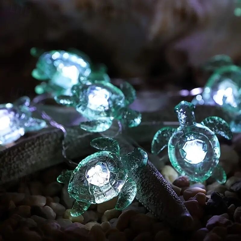 Luces de cadena de alambre de cobre LED en forma de pulpo estrella de mar cangrejo guirnalda de luces 2m 20LED a pilas decoración para fiestas de bodas y vacaciones en interiores y exteriores tema 2026 - $14.49 –P13
