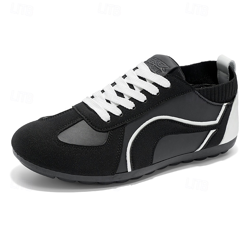 Tênis casual masculino amarelo e preto com design de malha respirável, calçado leve e antiderrapante para caminhadas ao ar livre, viagens e estilo cotidiano de 2026 por $42.99 –P2