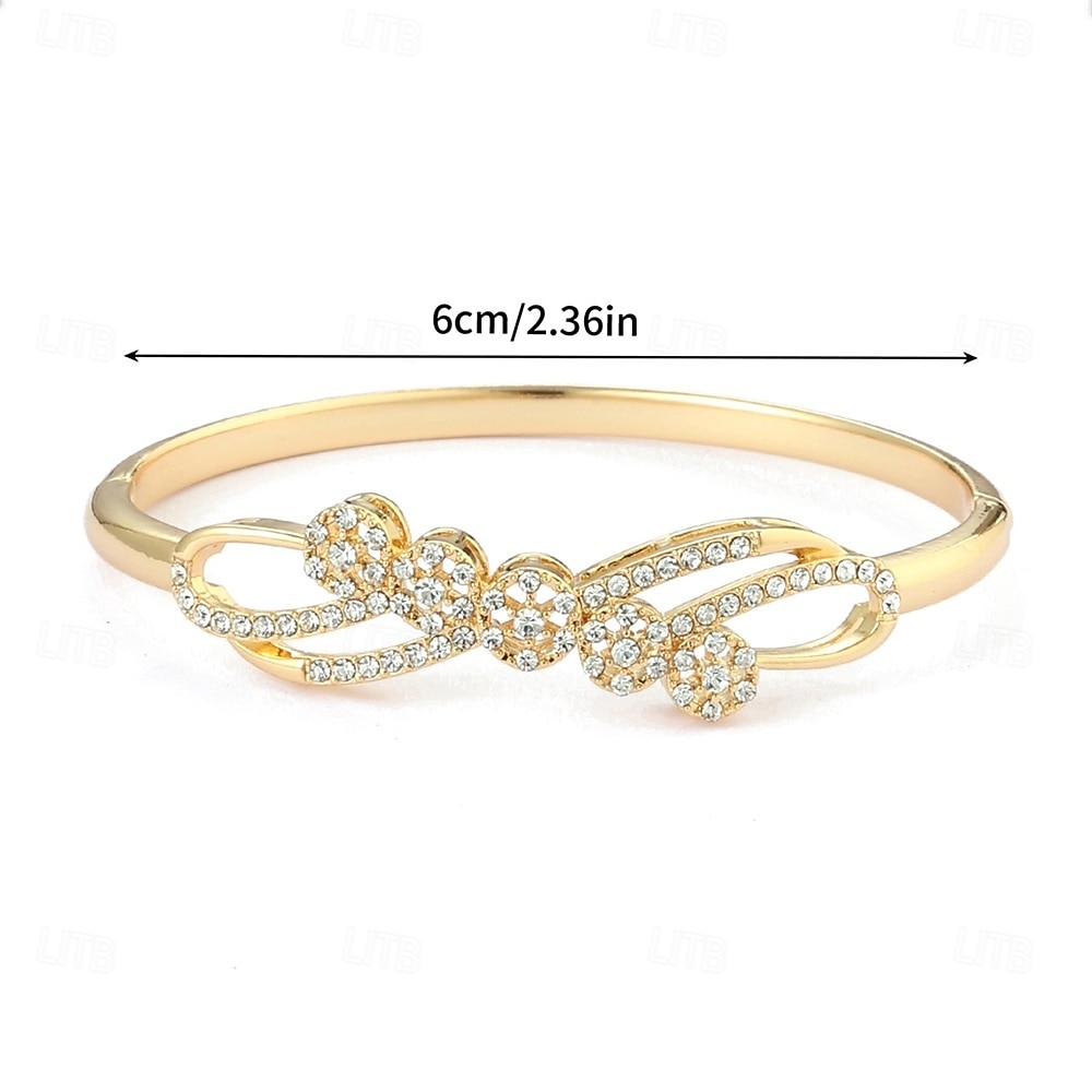 Crystal Classic Totem Series Elegant Personalized Trendy Chrome Bracelet Jewelry Silver / Golden For Wedding Party Engagement Prom 2026 - $11.49 –P3