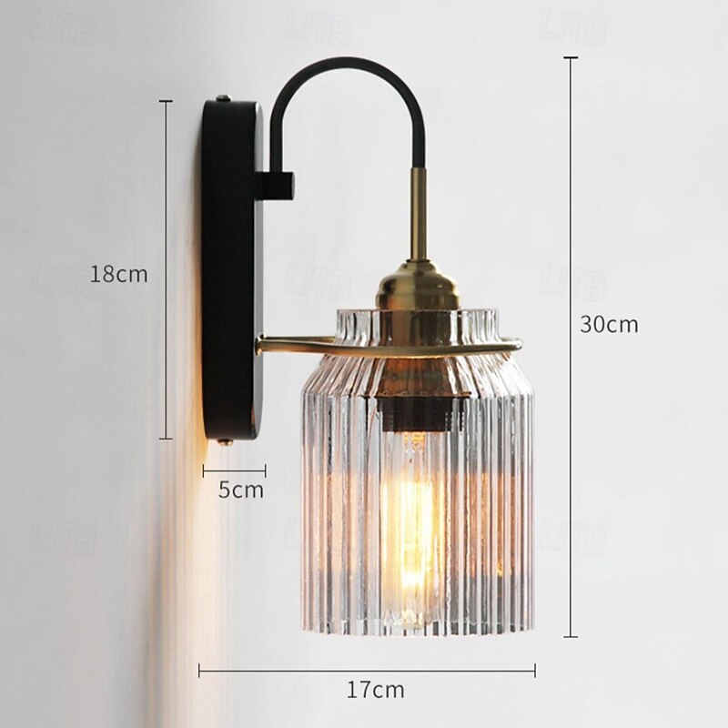 настенный светильник в скандинавском стиле с воронкообразным узором, декоративный зеркальный светильник с подсветкой спереди 2026 - $144.99 –P6