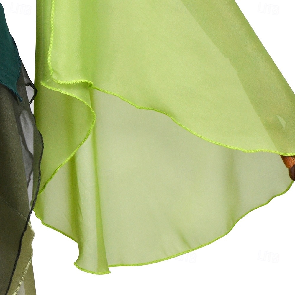 Retro vintage Middeleeuws Renaissance Jurken Vleugels Oren Elf Kostuum Dames Fantasie Halloween Carnaval Maskerade Prestatie Feest LARP Volwassenen Kleding Vleugels Oorbel 2026 - $66.99 –P6