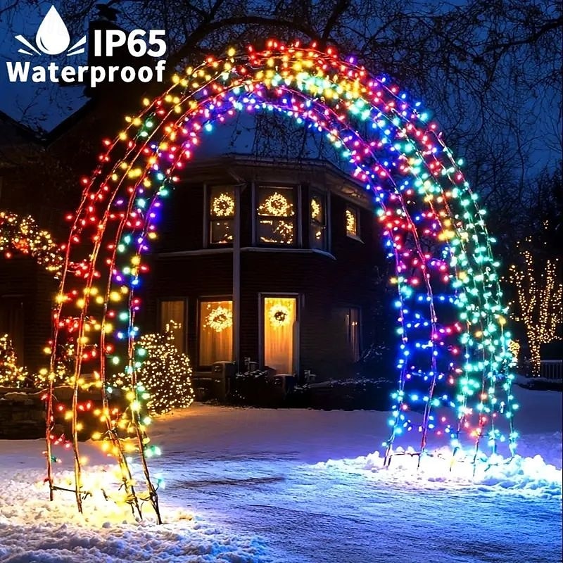 Christmas Solar / USB Powered Remote Controlled Tree Light 100m1000LEDs 8 Modes Lighting Outdoor Waterproof Garden Fairy String Lights for New Year's Wedding Patio Garden Camping Holiday Party Decor 2025 - $78.99 –P1