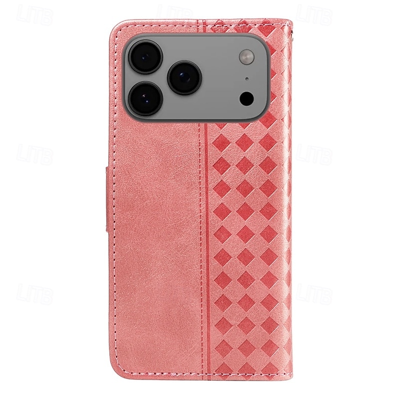 telefone Capinha Para iPhone 17 Pro Max 17 Air 16 15 14 Pro Max Plus 16e 13 Pro Max Mini Capa para Cartão Wallet Proteção de corpo inteiro com cordão Antichoque Retro Couro PU de 2025 por $11.99 –P4
