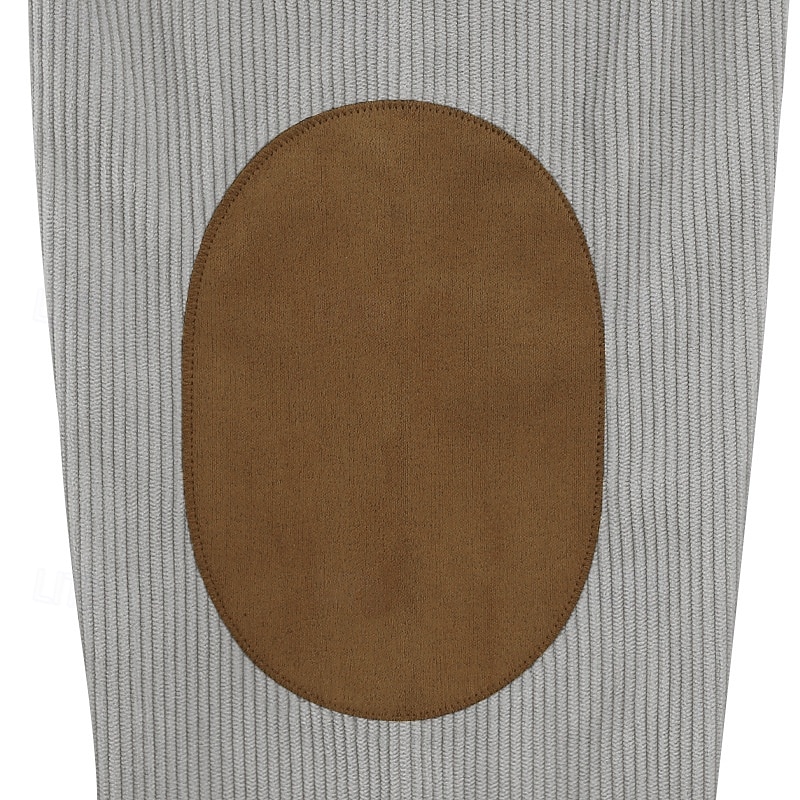 Voor heren Sweatshirt Corduroy Trui met capuchon Stoppen Sweatshirt met kwartrits Abrikoos Spijkerbroekblauw Zwart Wit Leger Groen Opstaande boord Effen Lapwerk Kleurenblok Sport & Outdoor Casual 2026 - $24.99 –P9