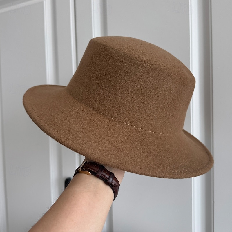 hattar Ull Solhatt Bröllop Helgdag Tebjudning Hästrace cocktail Elegant Vintage Solskydd Med Len Hårbonad Huvudbonader 2026 - $34.99 –P8