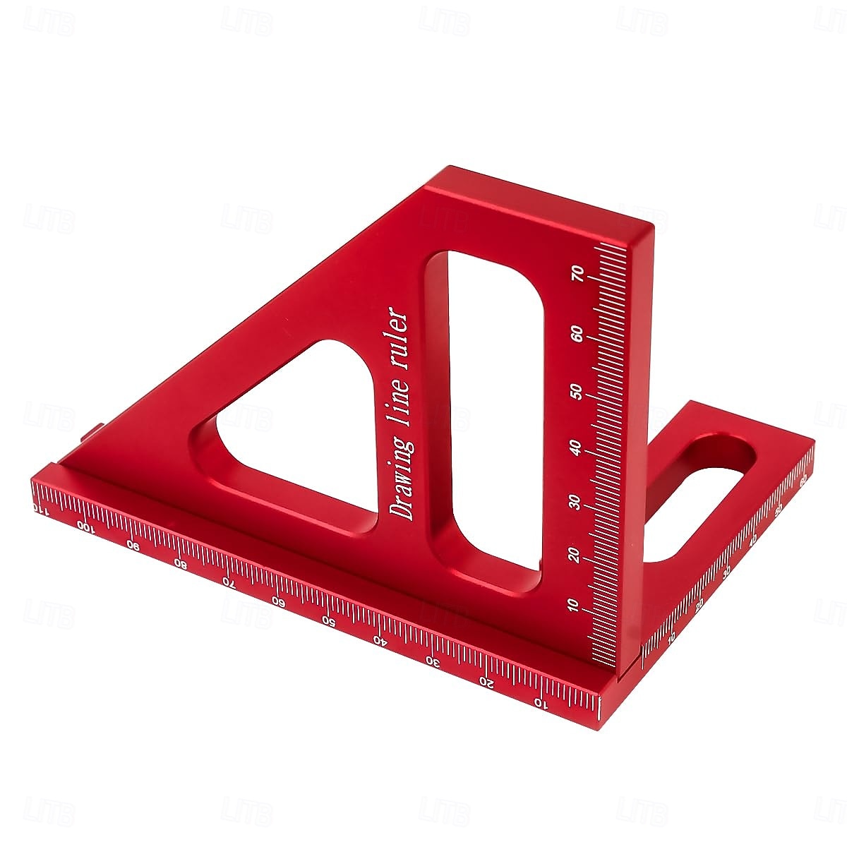 3D Multi-Angle Measuring Ruler Χάρακας διάταξης τετραγωνικής ταχύτητας Κράμα αλουμινίου Φορητά Εργαλείο Κατασκευής Ξυλουργικής 11 cm 45/90 ° 2025 - $12.99 –P7