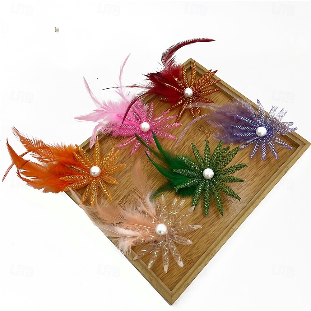 Fascinators Perle Tissu Chapeau Fedora Formel Mariage Noël Fête du thé Course de Chevaux Élégant ancien Avec Plume Casque Couvre-chef de 2026 ? $17.49 –P5
