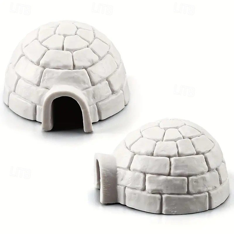 10-Piece Mini Arctic Igloo and Evergreen Tree Figurine Set, Plastic Mini Shelters with Snow-Covered Trees, Mushroom-Themed Garden Decoration Toys, Perfect for Desktop and Bookshelf Displays 2025 - $15.49 –P4