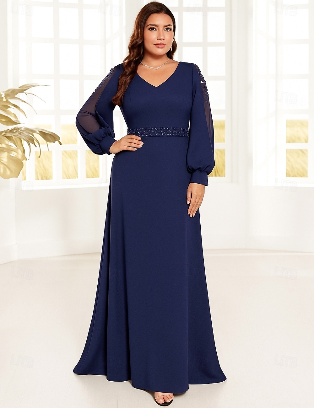 slim fit dress slacks Red Tropical Leaf Party Dress - Plus Size Holiday & Evening Midi 1x-3x