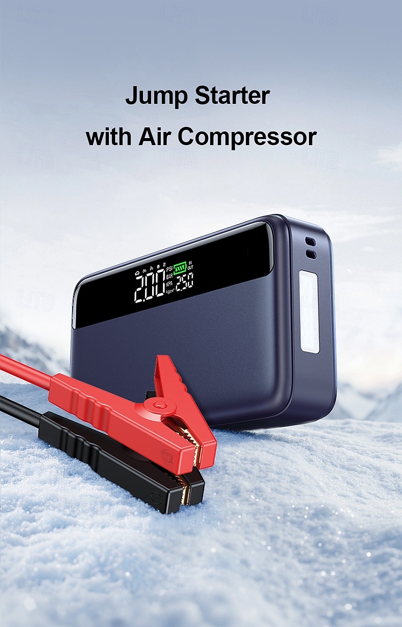 N33 Multi-function Spark Starter With Integrated Air-charging Pump for Automobile Emergency Starting Power Supply 2025 - $112.99 –P2