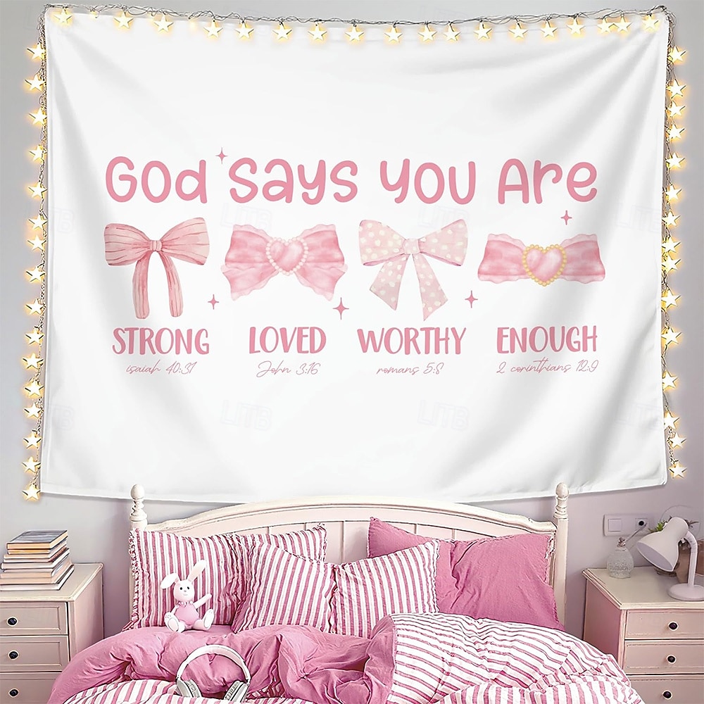 tapeçaria Banners Cobertor Religião 圣经 Estilo bonito Moderno 3D Quarto Sala de estar Dorm Sala de Adolescentes Dormitório da faculdade Varanda de parede Decoração de casa de 2026 por $21.99 –P2