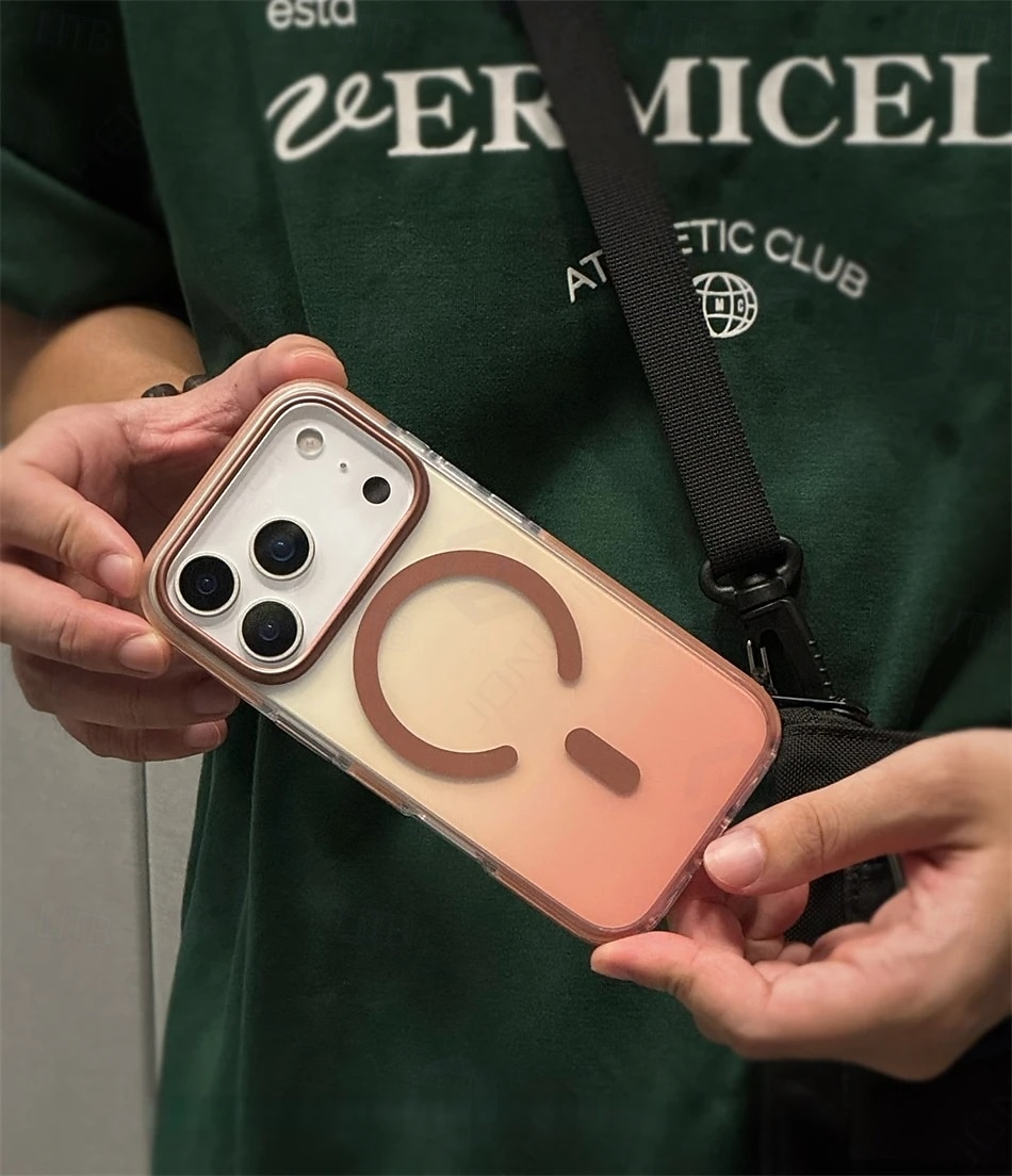 Luksuriøst gradient, eksklusivt matt, klart, sterkt magnetisk, støtsikkert deksel til iPhone 17 Air, 16, 15, 14 Pro Max, 17P, for MagSafe-ladedeksel 2025 - $16.99 –P4