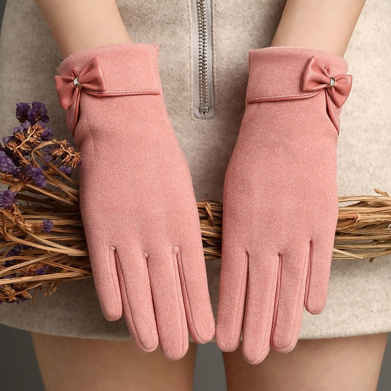 Women's 1 Pair Fingertips / Winter Gloves Streetwear / Outdoor Gloves - Solid Colored Full Finger 2026 - $17.49 –P5
