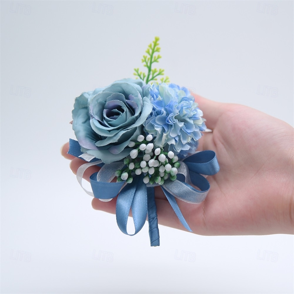 Fiori da polso da sposa Fiore all'occhiello Matrimonio / Evento / Festa Tessuti Floreale del 2026 a $17.49 –P11
