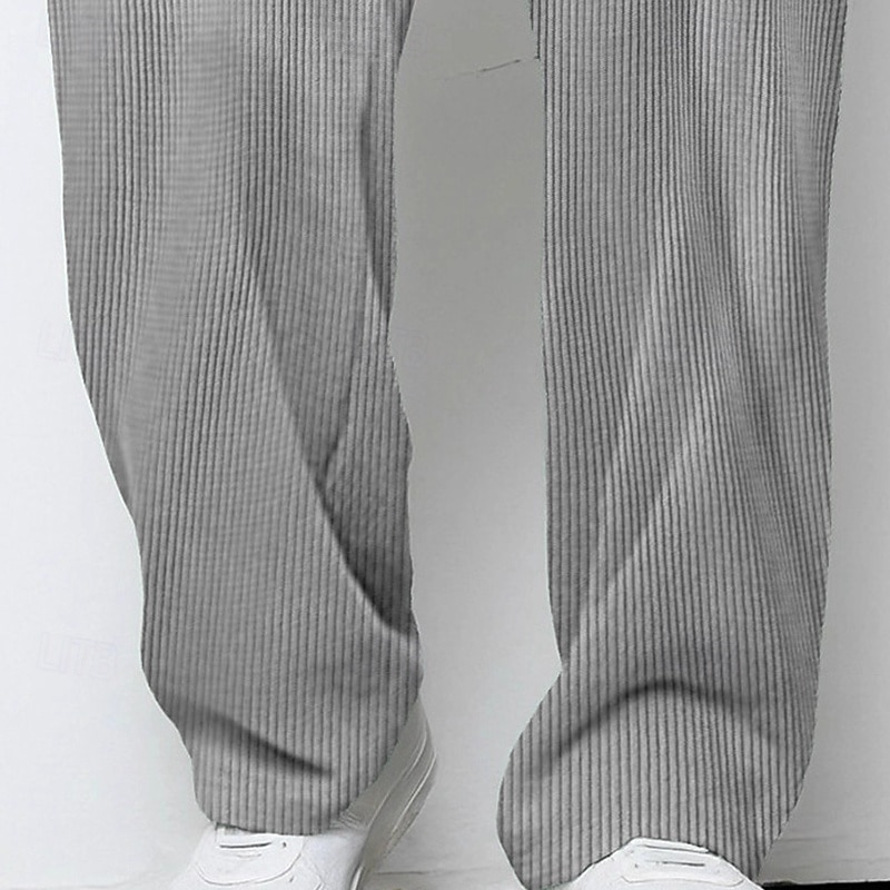 رجالي بنطال واسع الساق بنطلونات بنطلون مضلع السراويل الفضفاضة السراويل رباط مرونة الخصر سهل مخطط رطوبة فتل متنفس مكتمل الطول رياضة في الهواء الطلق فضفاض مناسب للبس اليومي العطلة موضة أسود وردي بلاشيهغ 2025 - $21.99 –P3