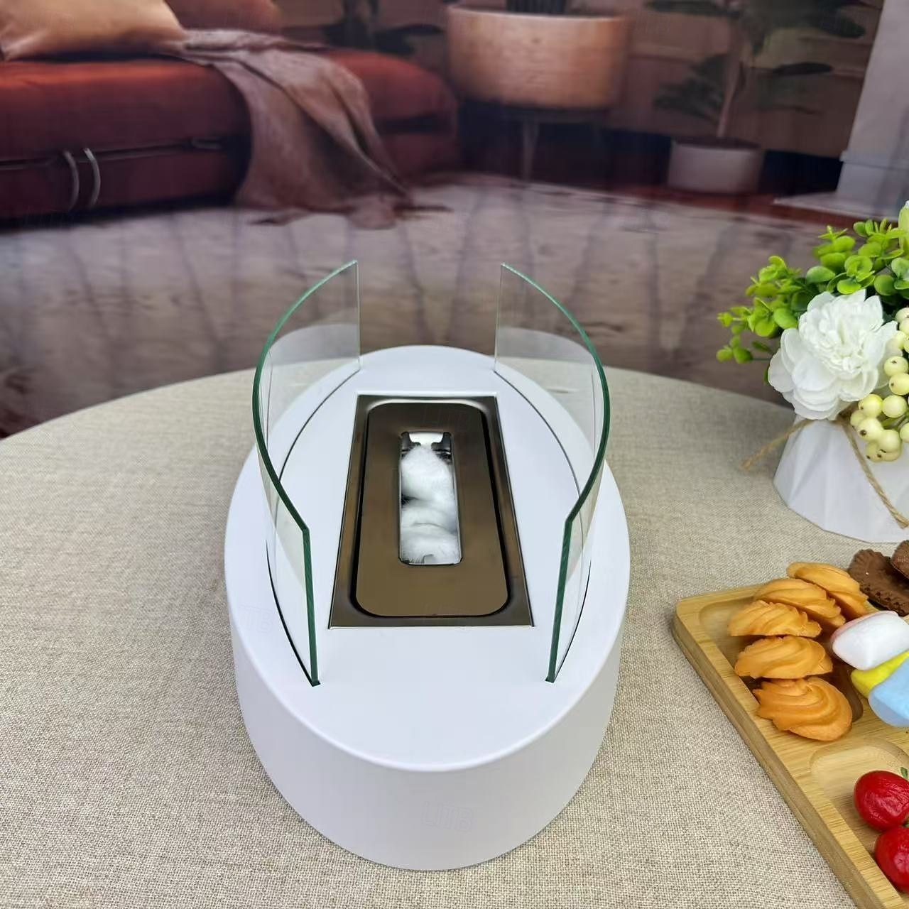 feu de table cheminée de table alcool à friction avec pare-flamme de 2025 ? $75.99 –P20