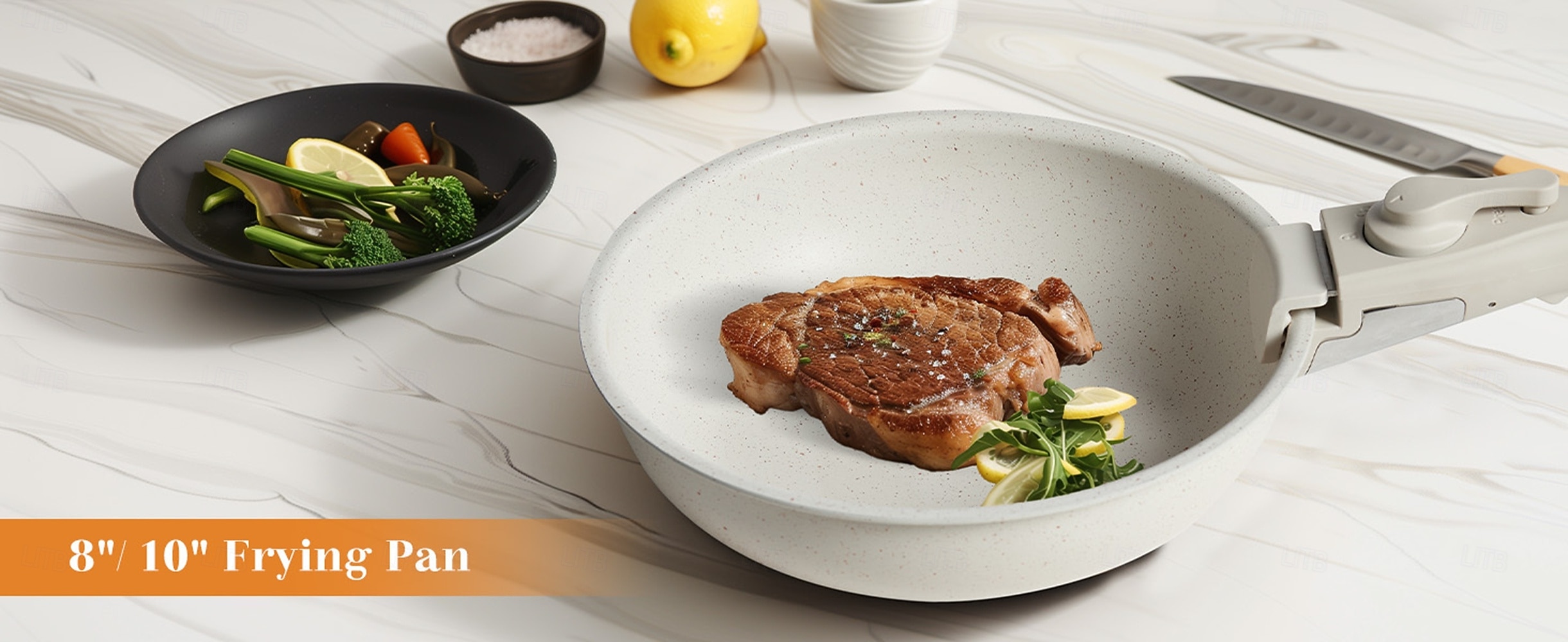 Набор из 12 кастрюль для тушения и вока, безопасный набор для посудомоечной машины со съемной ручкой, нержавеющая сталь, набор посуды для индукционной плиты 2025 - $279.39 –P5