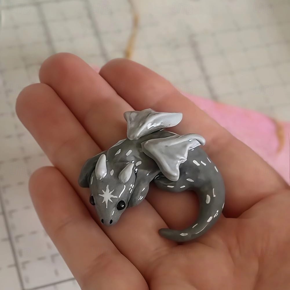 Adoptionsset für einen emotionalen Unterstützungsdrachen, handgefertigte Mini-Taschenfigur eines emotionalen Unterstützungsdrachens, niedliche, beruhigende Drachenskulptur zur Linderung von 2025 - $9.99 –P6